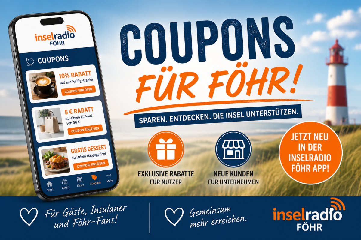 Coupon Aktionen beim Inselradio