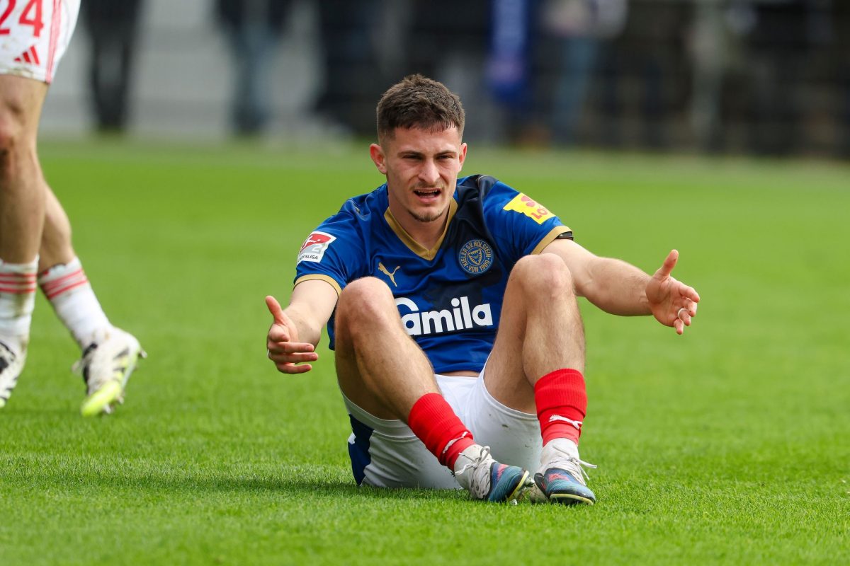 Adrian Kapralik erzielte einen Treffer für Holstein Kiel. (Archivbild)