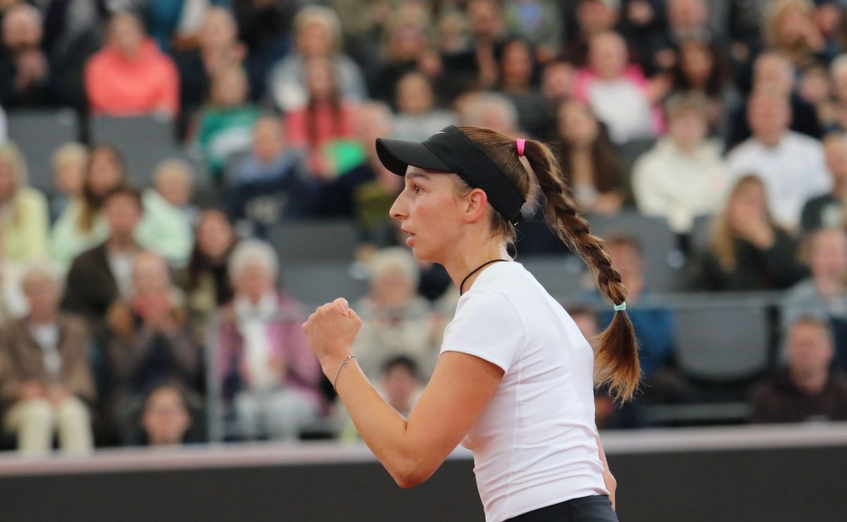 Tamara Korpatsch ballt im Finale in Hamburg die Faust nach einem Spielgewinn