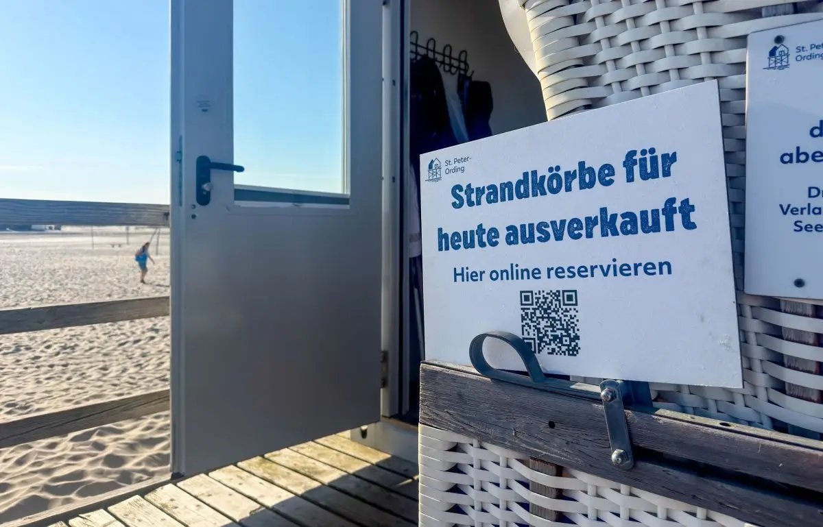 Bei so einem Sommer kann es schon mal vorkommen, dass alle Strandkörbe belegt sind.