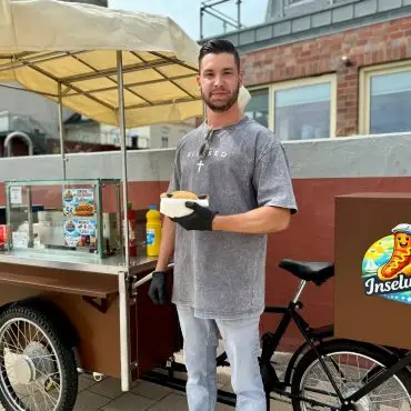 Mobiles Inselwurst-Lastenfahrrad von Daniel Raulf auf Föhr