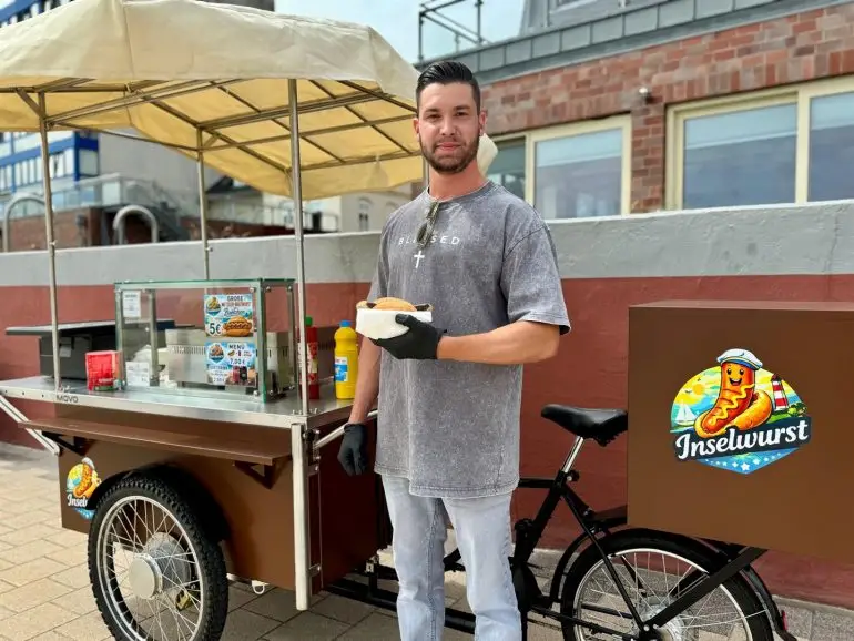 Mobiles Inselwurst-Lastenfahrrad von Daniel Raulf auf Föhr