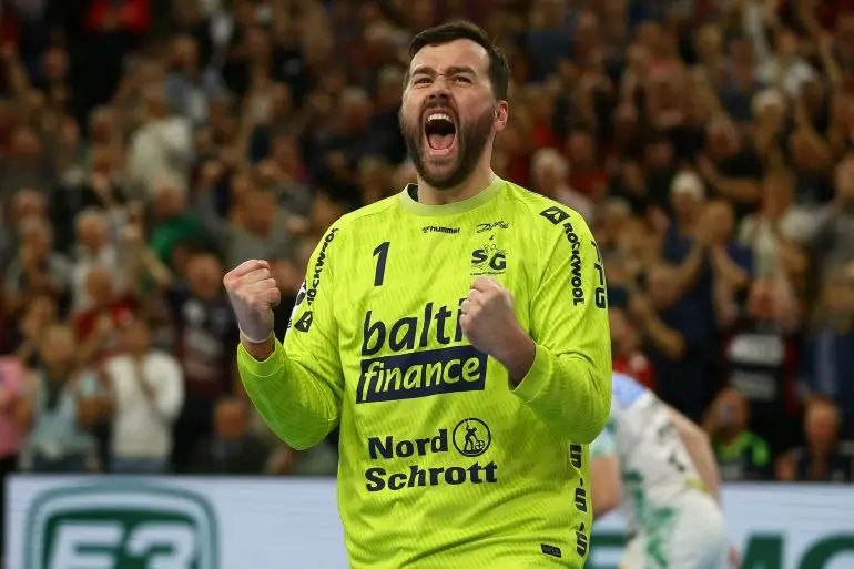 Benjamin Buric und die SG Flensburg-Handewitt treffen im DHB-Pokal auf den Schleswig-Holstein-Rivalen VfL Lübeck-Schwartau. (Archivbild)