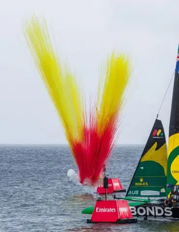 Australiens Segel-Team war beim Grand Prix der SailGP vor Sassnitz nicht zu schlagen.
