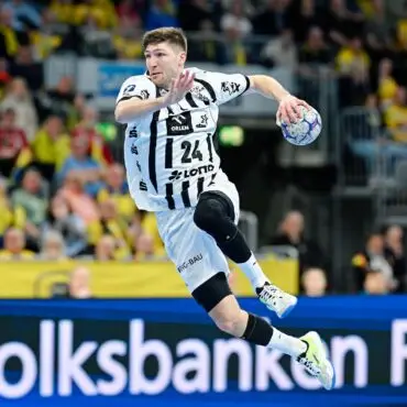 Der Kieler Lukas Zerbe sah im Spiel gegen Frisch Auf Göppingen die Rote Karte. (Archivbild)