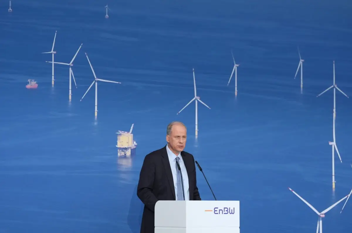 EnBW-Chef Georg Stamatelopoulos sieht schwierige Bedingungen für neue Offshore-Projekte.