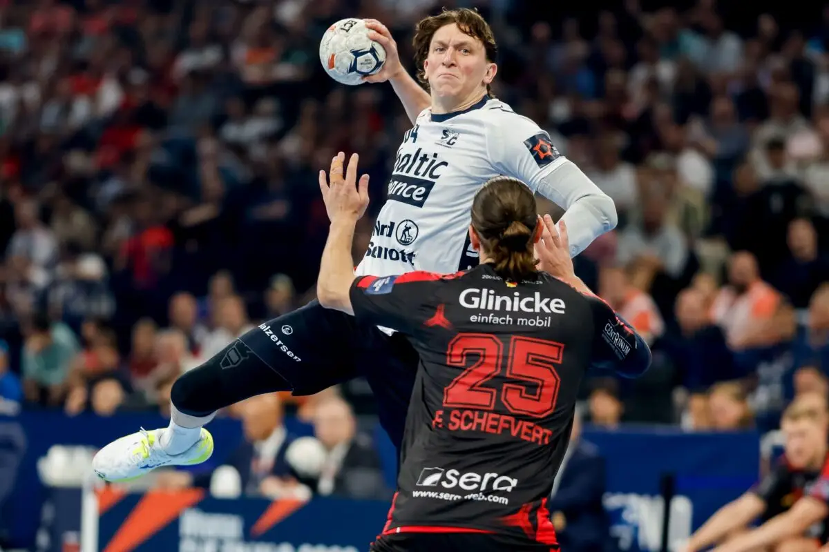 Lasse Möller und die SG Flensburg-Handewitt spielten beim Zweitligisten VfL Lübeck-Schwartau. (Archivbild)