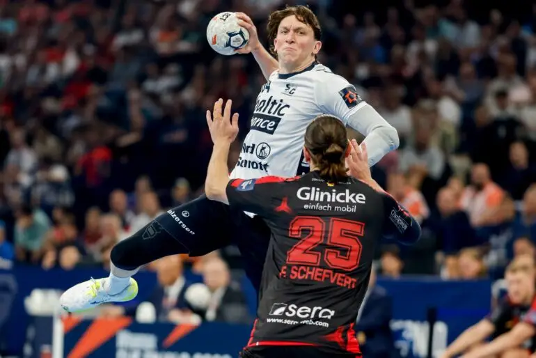 Lasse Möller und die SG Flensburg-Handewitt spielten beim Zweitligisten VfL Lübeck-Schwartau. (Archivbild)