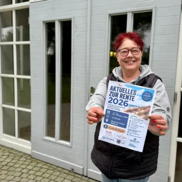 Plakat zur Informationsveranstaltung Aktuelles zur Rente 2026 in Nieblum auf Föhr