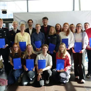 Ausgezeichnete junge Ehrenamtliche beim Ehrenamtstag des Kreises Nordfriesland und des Kreisjugendrings