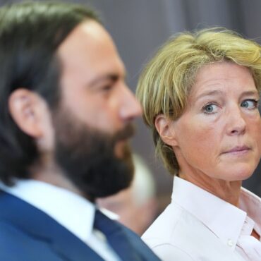 Christina Block bestreitet die Vorwürfe der Anklage.
