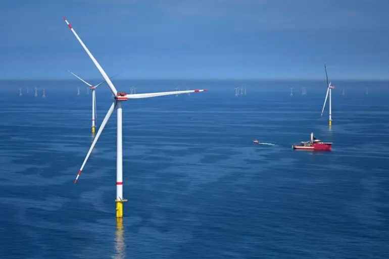Der Windpark He Dreiht besteht aus 64 Windenergieanlagen. (Archivbild)