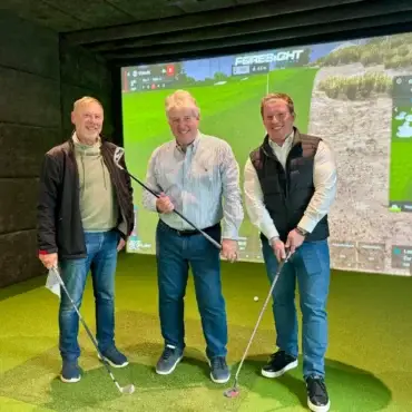 Neue IndoorGolf-Föhr Simulator-Anlage im Greenpark in Wyk auf Föhr