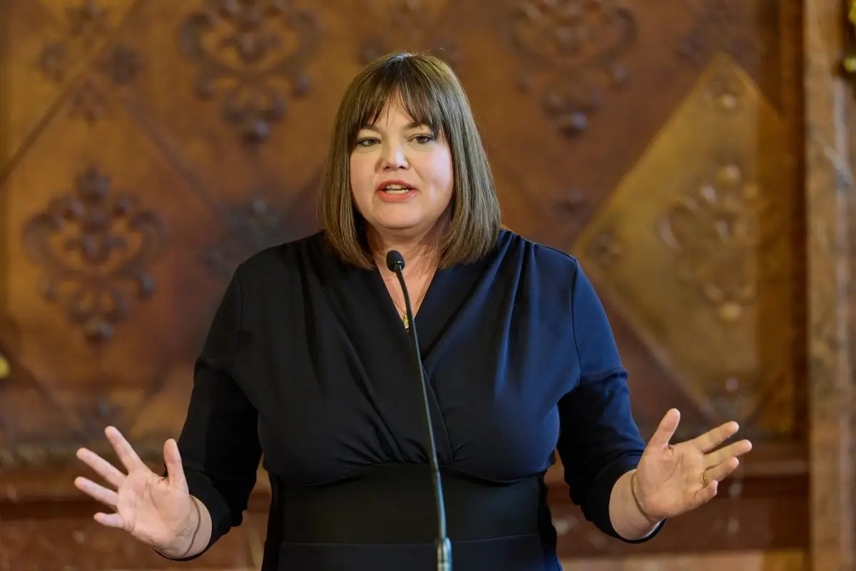 Hamburgs Zweite Bürgermeisterin Katharina Fegebank (Grüne) hat sich für ein AfD-Verbotsverfahren ausgesprochen. (Archivbild)