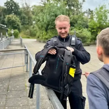 Polizeikontrolle auf Föhr im Rahmen der Aktion Kein Ort für Messer