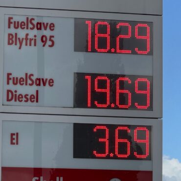Auch in Dänemark ist Tanken teuer.
