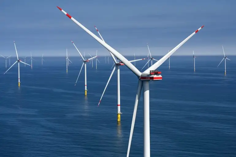 Der Windpark He Dreiht besteht aus 64 Windenergieanlagen. (Archivbild)