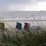Stürmische Nordsee bei Föhr – für das Wochenende werden auf Föhr und Amrum orkanartige Böen mit bis zu 110 km/h erwartet.