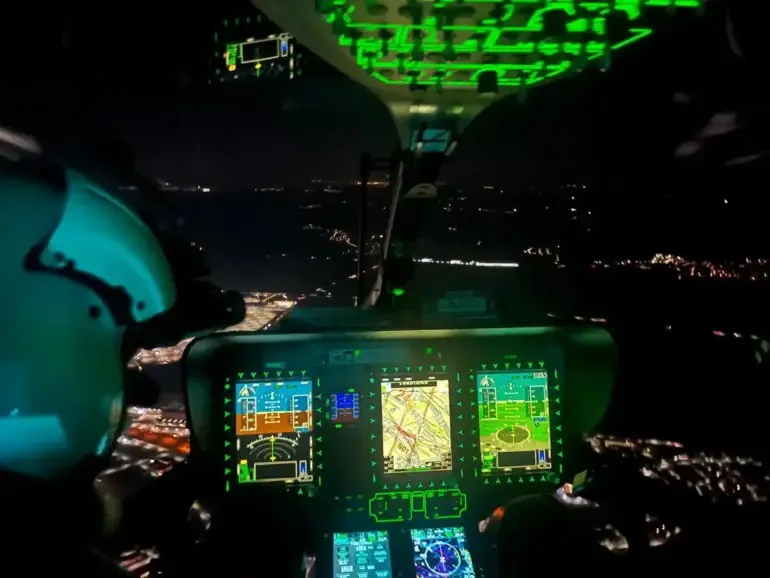 Rettungshubschrauber sollen durch das neue Point-in-Space-Verfahren Föhr und Amrum bei schlechter Sicht häufiger erreichen können