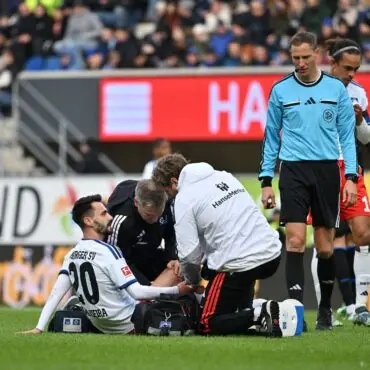 Verletzt: HSV-Spieler Fabio Vieira beim Spiel in Paderborn.