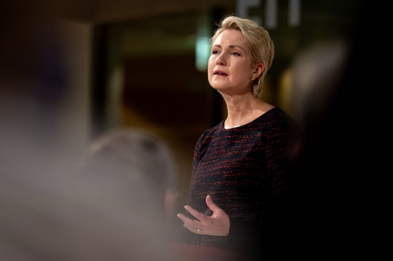 Schwesig wird auch in diesem eine Festrede halten. (Archivbild)