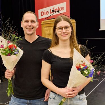Thomas Iwan und Christin Feiler-Siegert führen Hamburgs Linke künftig gemeinsam.