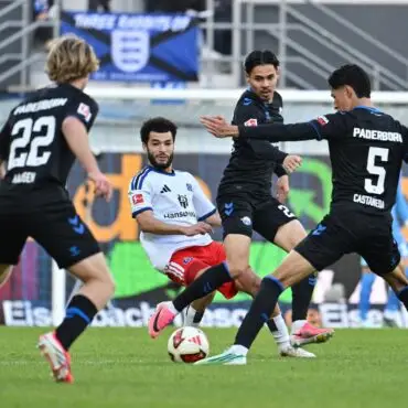 Umkämpftes Spiel mit knappem Sieger: Paderborn bezwingt den HSV.